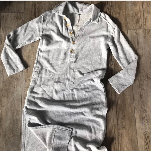 Free People On My Way MIDI Pullover Size XS Gray. - Picture 8 of 11